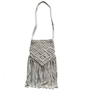 Mossimo Macramé Fringe Crossbody Bag – Boho Festival Purse